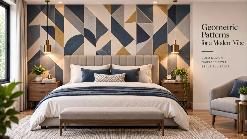 Geometric Patterns for a Modern Bedroom