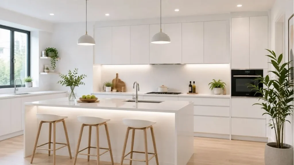 The Minimalist White Kitchen