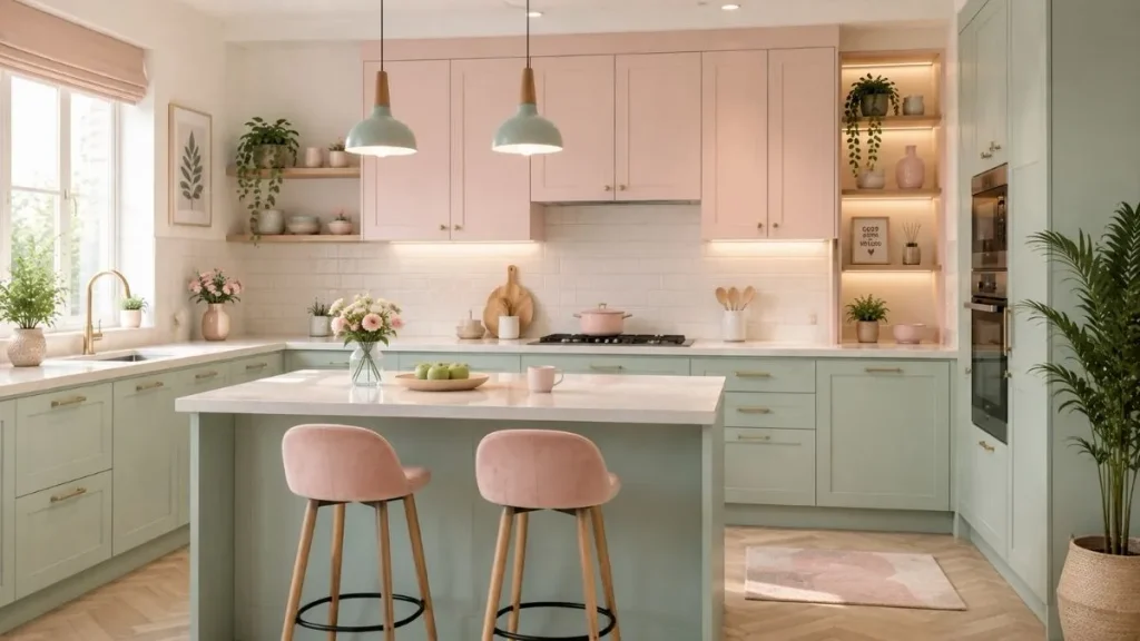 The Pastel Color Kitchen