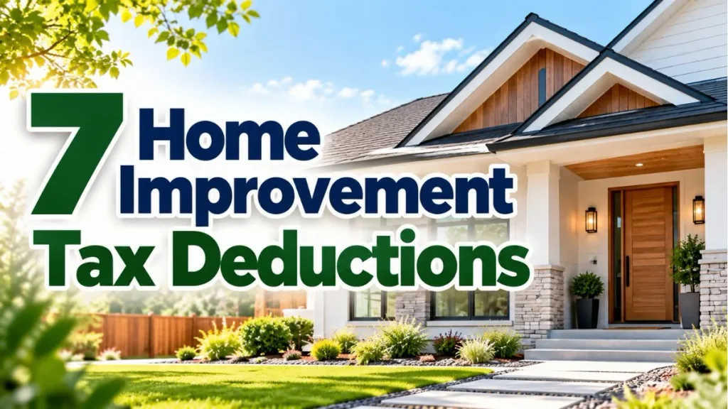 7 Home Improvement Tax Deductions