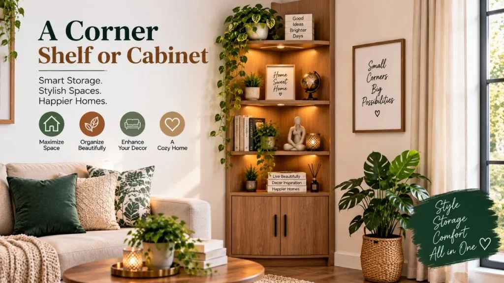 A Corner Shelf or Cabinet