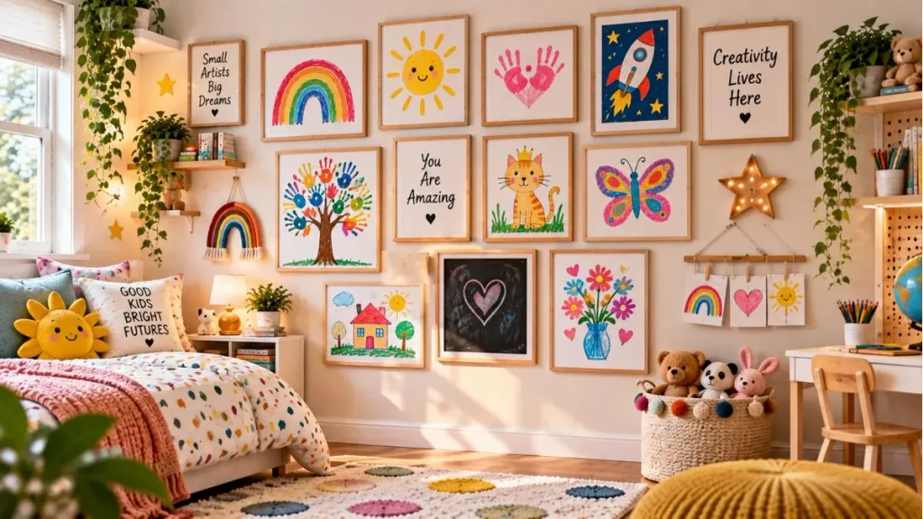 A Gallery Wall of Their Artwork