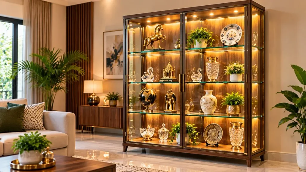 A Glass Display Cabinet
