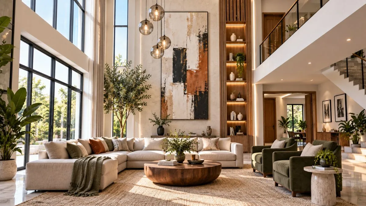 Decorating a Double Height Living Room