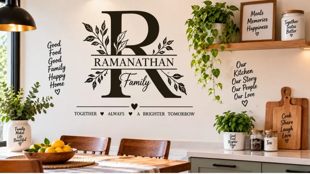 Family Name and Monogram Stickers