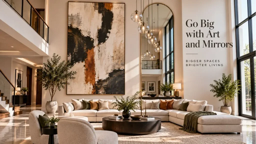 Go Big with Art and Mirrors