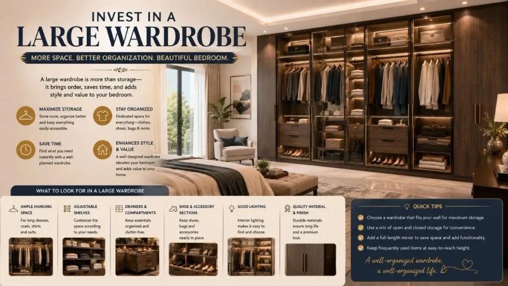 Invest in a Large Wardrobe