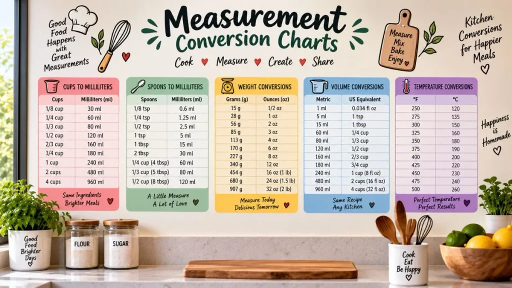 Measurement Conversion Charts