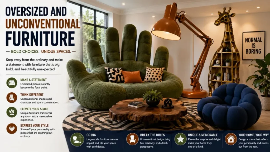 Oversized and Unconventional Furniture